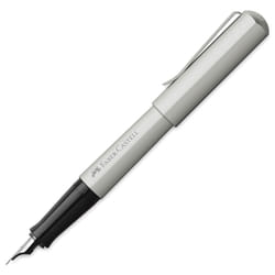Faber-Castell Hexo 150591 Fountain Pen Nib Width F Matte Silver Pack of 1