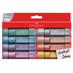 Faber-Castell TL 46, 8 pc(s), Blue, Brown, Grey, Rose, Turquoise, Violet, Chisel tip, Plastic, Water-based ink, Window box
