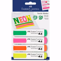 Faber-Castell 159591, 4 pc(s), Green, Orange, Pink, Yellow, Multicolour, Recycled plastic, Adolescence, Unisex