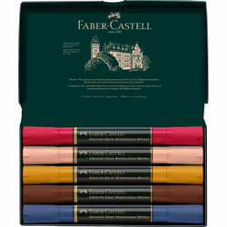 Faber-Castell 160307 paint marker Brown, Cyan, Light pink, Pink, Yellow 5 pc(s)