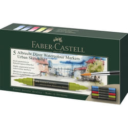 Faber-Castell Watercolor Markers - Urban Sketching Wallet of 5