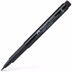 Faber-Castell Wallet of 4 PITT Artist Pens - Black (199)
