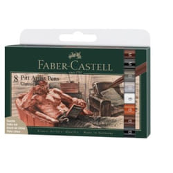 Faber-Castell 167172 felt pen Black, Brown, Grey, Orange, White 1 pc(s)