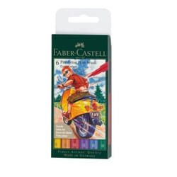 Faber-Castell 167174 felt pen Blue, Green, Orange, Pink, Violet, Yellow 1 pc(s)