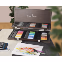 Faber-Castell Pitt Artist Wooden Box  Pack of 90