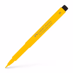 Faber-Castell 167407, Yellow, Fine, Yellow, Round, cadmium yellow, Pigment-based ink