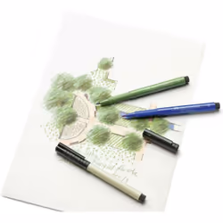 Faber-Castell PITT Artist Brush Pen, Brush Tipped, Warm Grey I (270)