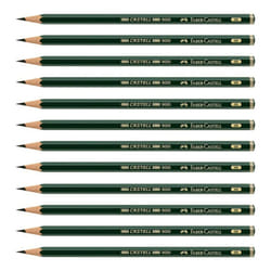 Faber-Castell pencils  Castell 9000 graphite pencils  8B Pre-sharpened Black lead pencils for sketch  shading  drawing  artist - box of 12 (8B)