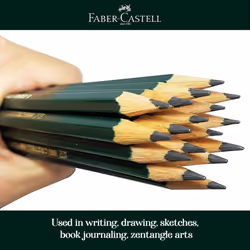 Faber-Castell pencils  Castell 9000 Artist graphite 6B pencils for sketch  drawing  shading  art supplies - box of 12
