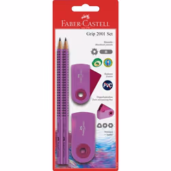 Faber-Castell 217006, B, Purple, Triangular, 2 pc(s), PVC