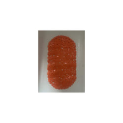 Bath mat, PVC, Orange, Pink, red, ca. 66,5 x 0,3 x 34 cm