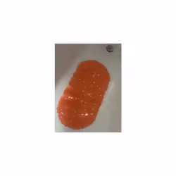 Bath mat, PVC, Orange, Pink, red, ca. 66,5 x 0,3 x 34 cm