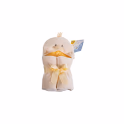 38140135 Baby Hooded Kuscheltuch Duck, Circa 100 x 75 cm, Yellow
