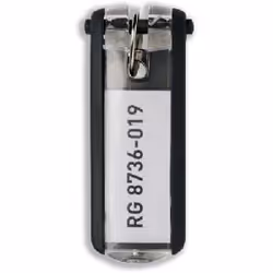 Durable KEY CLIP, Black, 25 mm, 68 mm, 6 pc(s)