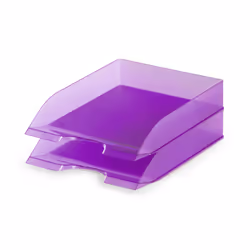 Durable 1701673992 desk tray/organizer Purple, Transparent
