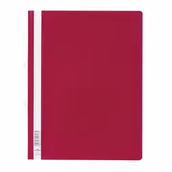 Durable Clear View Folder, Red, PVC, A4