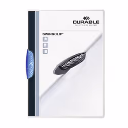 Durable Swingclip, Blue, Plastic, 30 sheets, A4