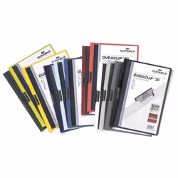 Durable DURACLIP 30 A4 report cover PVC Black, Green, Transparent
