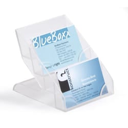 Durable 2439 business card holder Plastic Transparent