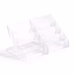 Durable 2439 business card holder Plastic Transparent