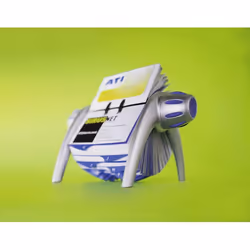 Durable Visifix flip business card holder Blue, Silver - Additional view 4