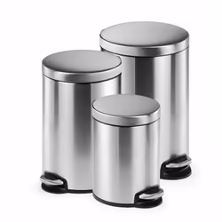 Durable Pedal bin stainless steel 5L round - Additional view 4