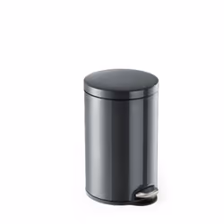 Durable Pedal Bin Metal Round 12