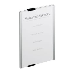 Durable Info Sign Acrylic. Aluminium Silver