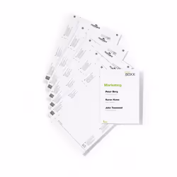 Computer compatible A4 refill/printable inserts for the INFO SIGN size 149 x 210.5 mm. Inserts can be professionaly printed u ...