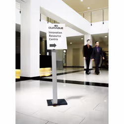 Durable 481323 sign holder/information stand A3 Acrylic Silver - Additional view 4