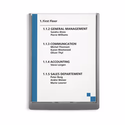 Durable 486737 sign holder/information stand A4 Plastic Graphite - Additional view 4