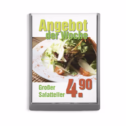 Durable 486737 sign holder/information stand A4 Plastic Graphite - Additional view 5