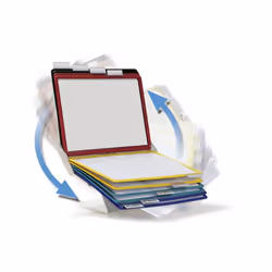 Durable Vario Pro 10 document display carousel Desk/Wall Landscape/Portrait A4 - Additional view 6
