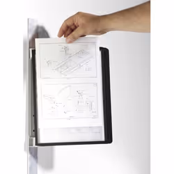 Durable Vario magnet wall 5 document display carousel Portrait A4 - Additional view 4