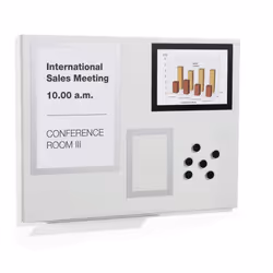 Durable Duraframe magnetic board Metal 600 x 450 mm Grey