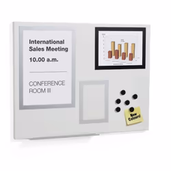 Durable Duraframe magnetic board Metal 600 x 450 mm Grey