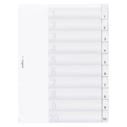 Durable 6821-19 Numeric tab index Transparent