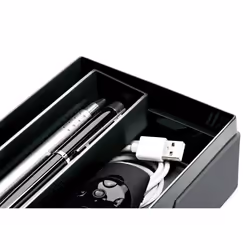 Durable Varicolor desk drawer organizer Plastic, Rubber Charcoal - Additional view 4