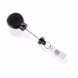 Durable 834901, Badge reel, Black, 1 pc(s), Plastic, 35 mm, 65 mm