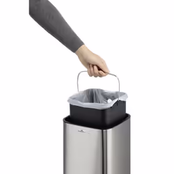 Durable NO TOUCH 6L Rectangular Stainless steel Silver, Black - Additional view 4
