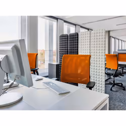 Durable 712319 desk pad Polypropylene (PP) Grey