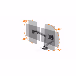 Durable 509723 monitor mount / stand 81.3 cm (32") Wall Silver - Additional view 6