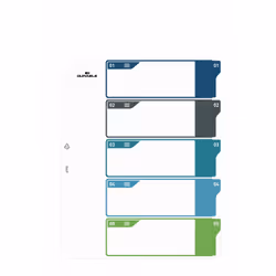 Durable 679327 tab index Blank tab index Polypropylene (PP) Multicolour - Additional view 4