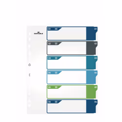 Durable 679427 tab index Blank tab index Polypropylene (PP) Multicolour - Additional view 4