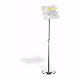 Durable 479823 sign holder/information stand A4 Aluminium, Plastic, Steel Silver - Additional view 4