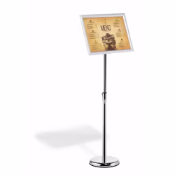 Durable 479923 sign holder/information stand A3 Aluminium, Plastic, Steel Silver - Additional view 4