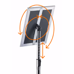 Durable 479923 sign holder/information stand A3 Aluminium, Plastic, Steel Silver - Additional view 7