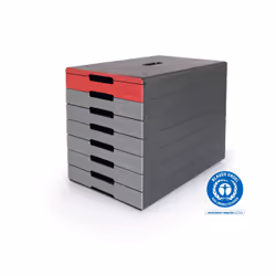 Durable IDEALBOX PRO 7 Plastic Grey, Red