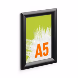 Durable Aluminium Snap Frame A5 Black - 479501