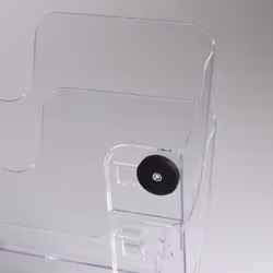 Durable Flexiplus literature rack 2 shelves Transparent - Additional view 3